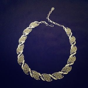 Vintage Coro rhinestone choker necklace
